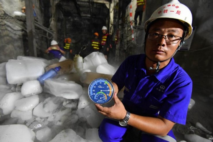 Строительство тоннеля в Китае