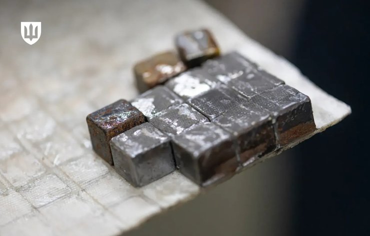 фото фугасно-осколкових елементів бойової частини ракети Калібр до весни 2026 року, 9 червня, Міноборони України