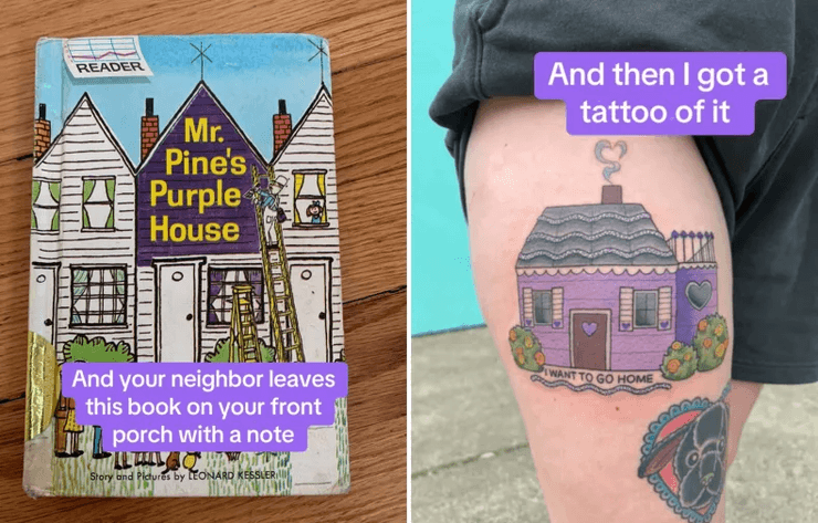 У США фіолетовий будинок викликав здивування у сусідів, і один із них залишив зворушливий подарунок