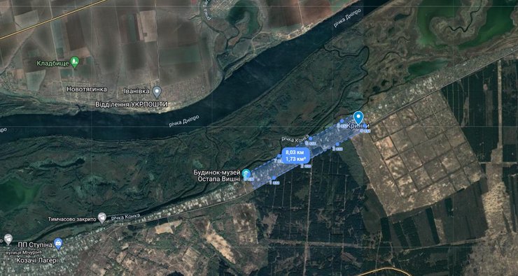 Село Крынки в Херсонской области