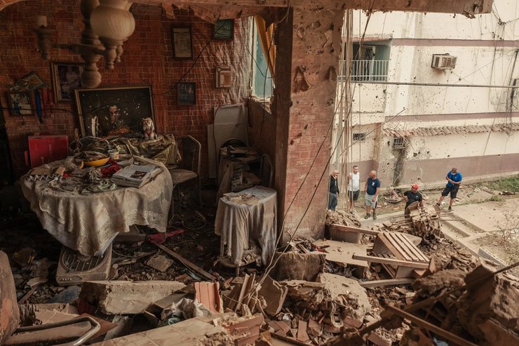 Интерьер пострадавшей квартиры