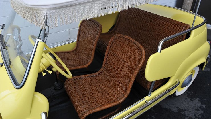 плетеные кресла, FIAT 600, FIAT 600 Jolly, кабриолет FIAT, FIAT 600 1960