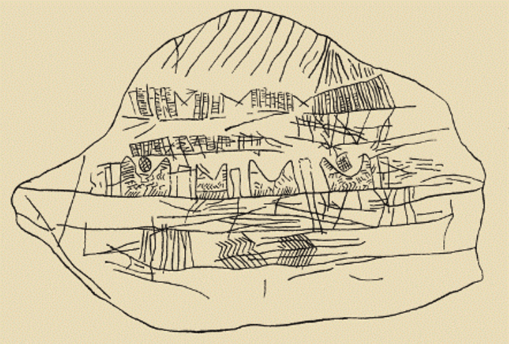 карта, история, древние люди, украина, турция, археология, открытие, древние карты, самая древняя карта мира, украинская карта, Междуречь, вытравленный бивень мамонта