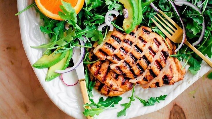 меню на новогодний стол 2020, фото, курица, куриная грудка в маринаде