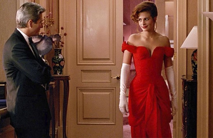красуня, червона сукня, Джулія Робертс, Річард Гір