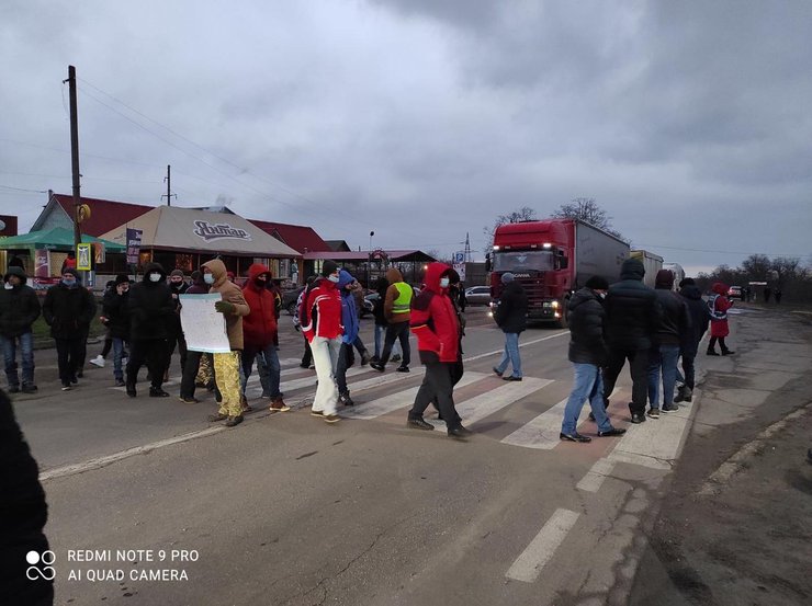протест горняков