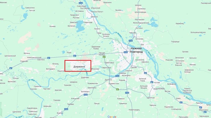 карта Нижній Новгород