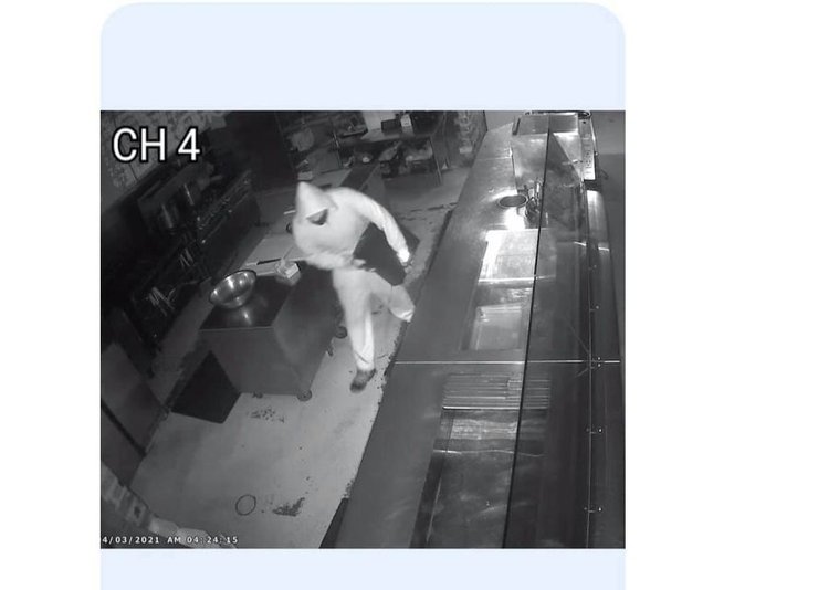 США, Ресторан, Ограбление, Джорджия, Грабитель, Камеры наблюдения