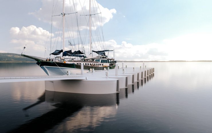 Плавучий причал, Reverlast, корабль, фото