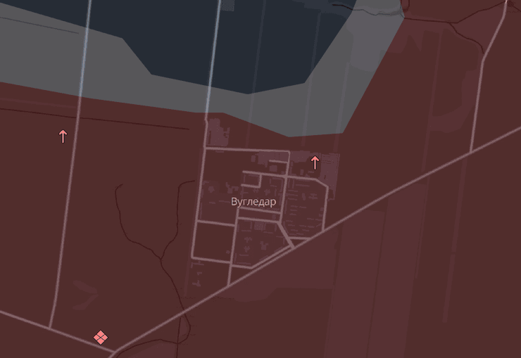 Карта боевых действий, Угледар, Донбасс, оккупация, Угледар, Донбасс