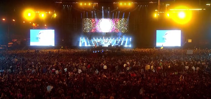 Концерт у Харкові у 2008 році на площі Свободи