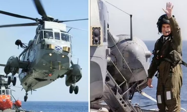 Принц Эндрю и Sea King времен Фолклендской войны