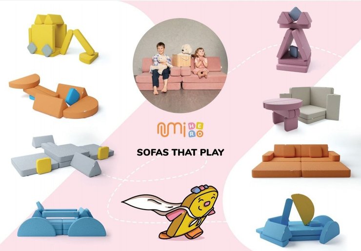 Модульный диван — это не только большое полноценное спальное место, но и мягкий конструктор