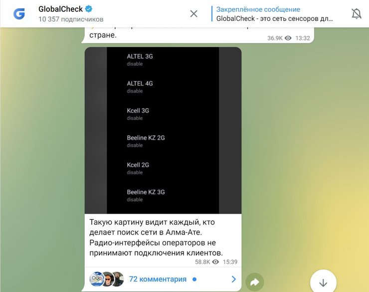 зв'язок, мобільний зв'язок, телеграм, повідомлення, GlobalCheck