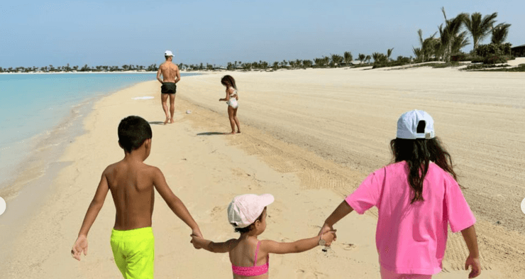 Криштиану Роналду с детьми