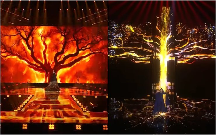 Євробачення 2025, другий півфінал, скандал з плагіатом, Греція явно надихалась номером України за 2016 та 2024 роки