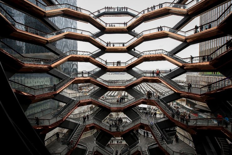 нью-йорк, манхэттен, архитектура, лестница, Лучшие фотографии 2019