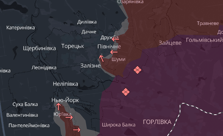 Карта боевых действий