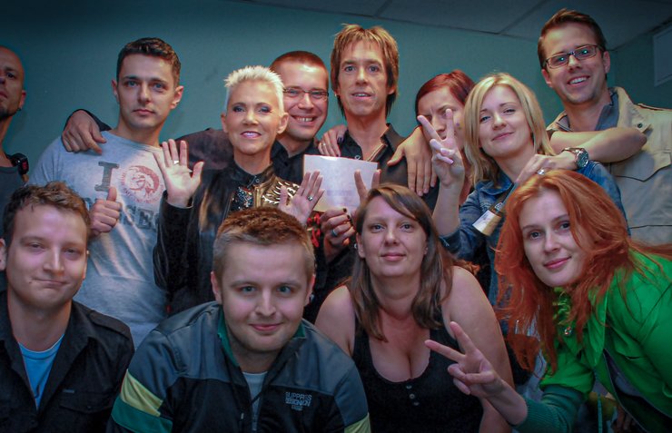 Пер Гессле и Мари Фредрикссон с поклонниками