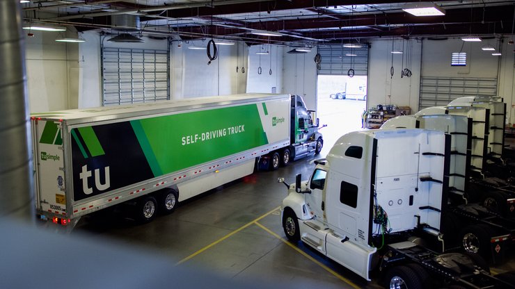 TuSimple, автономные грузовики, беспилотный грузовик, испытания беспилотника, грузовики TuSimple