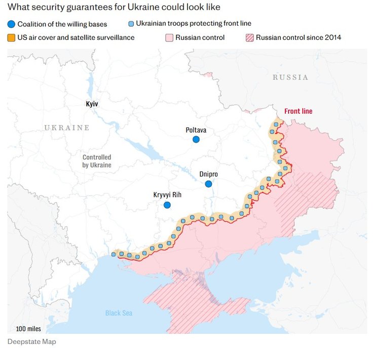 Как могут стоять солдаты коалиции желающих на линии фронта в Украине