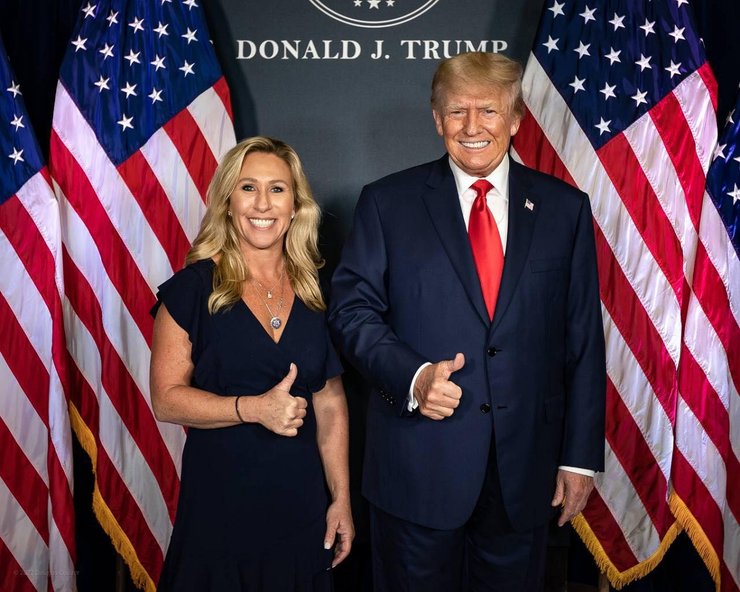 Марджорі Тейлор Грін і Дональд Трамп