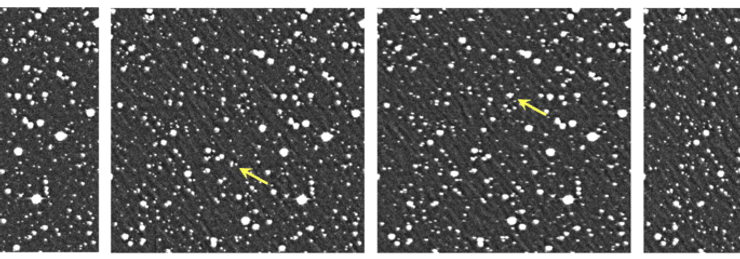 падающий спутник