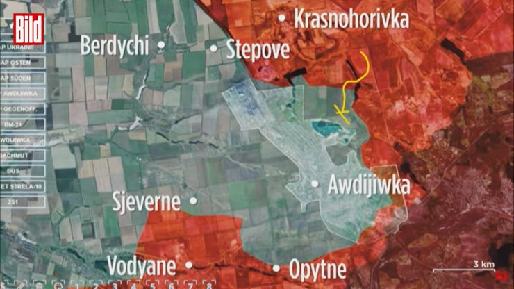 Карта боевых действий