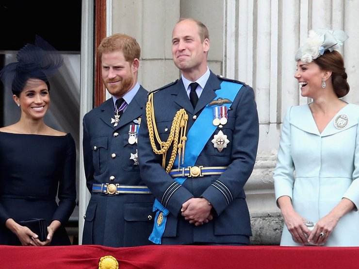 фото Кейт Мидлтон Меган Маркл принц Гарри принц Уильям