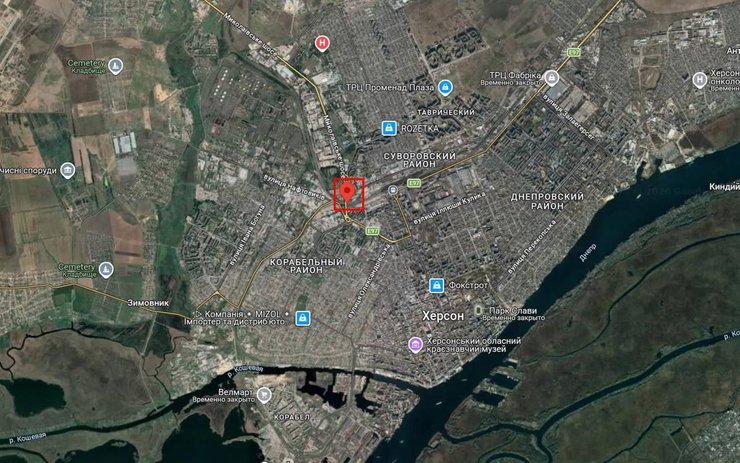 Російський дрон атакував потяг у Херсоні