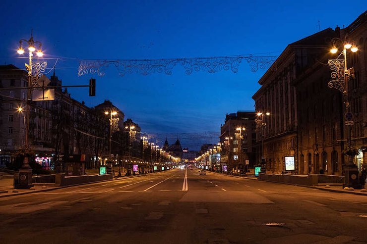 Комендантский час, Киев