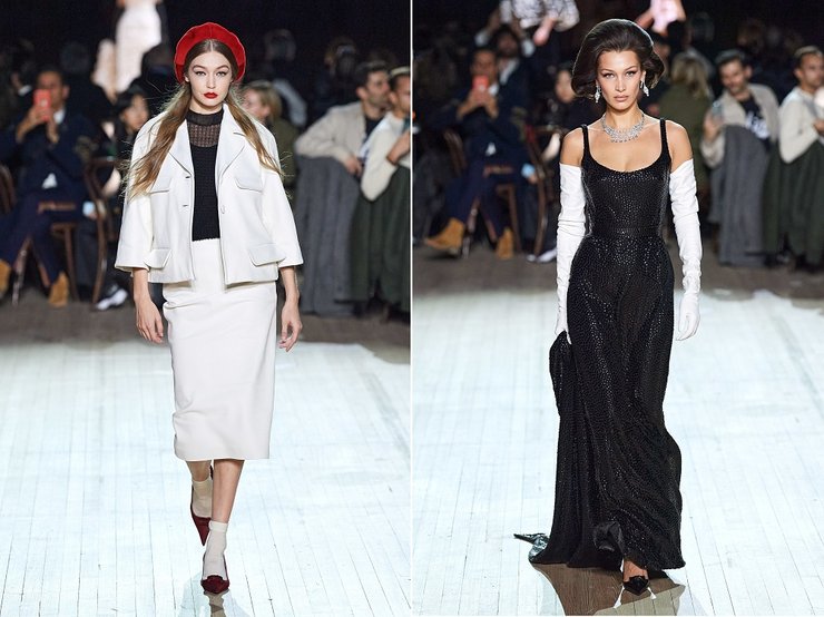 белла хадид, джиджи хадид, марк джейкобс, неделя моды в Нью-Йорке