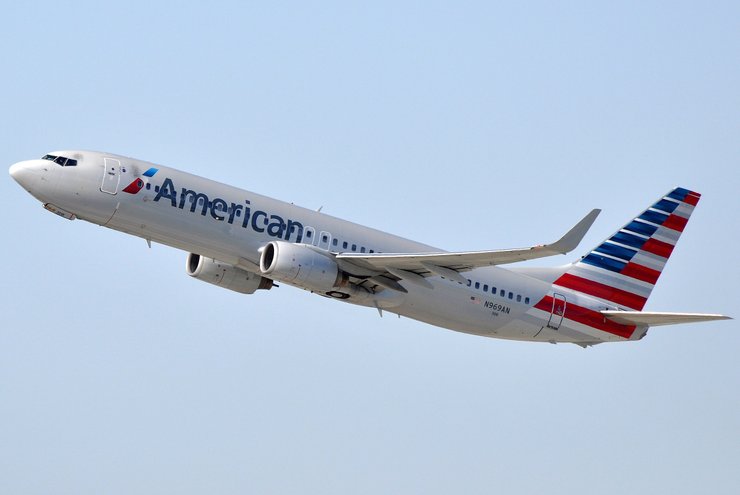 American Airlines авіакомпанія, літак, пасажирський рейс