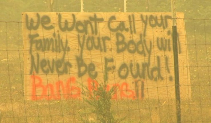 Надписи жителей Орегона для мародеров