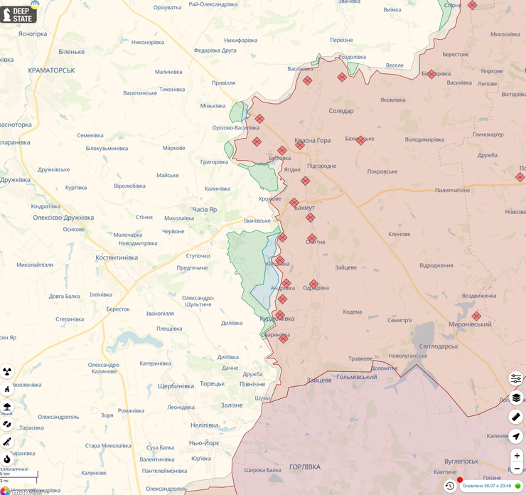 бои за Бахмут