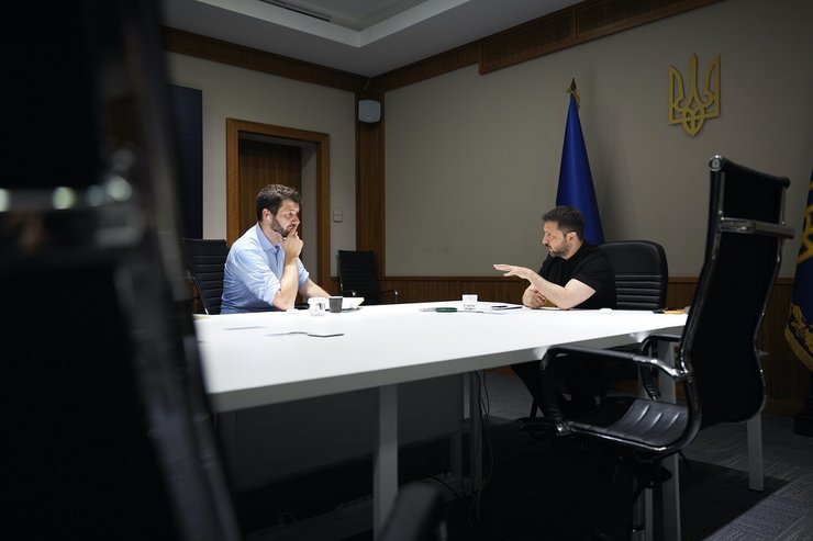 владимир зеленский, зеленский дает интервью