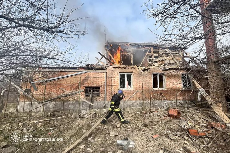 никополь, пожар, обстрел