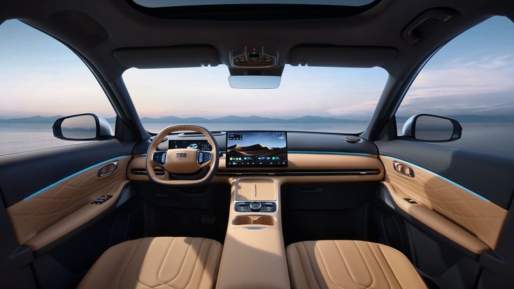 салон Geely Galaxy Starship 7, Geely Galaxy, кроссовер Geely, кроссовер Geely