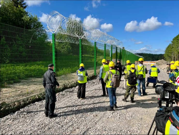 паркан на кордоні Росії та Фінляндії, паркан, огорожа на кордоні