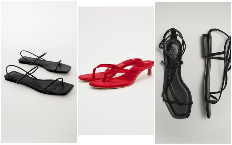 САНДАЛИ И ВЬЕТНАМКИ С ТОНКИМИ ПАСКАМИ — тренд лета 2024