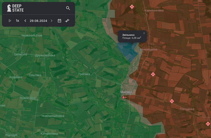 Карта боевых действий