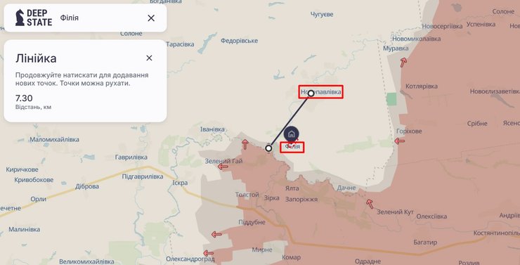 РФ наступает на Филию возле Ивановки на Новопавловском направлении