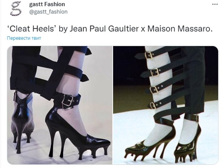 туфли от готье, туфли на ножках, туфли, оригинальная обувь