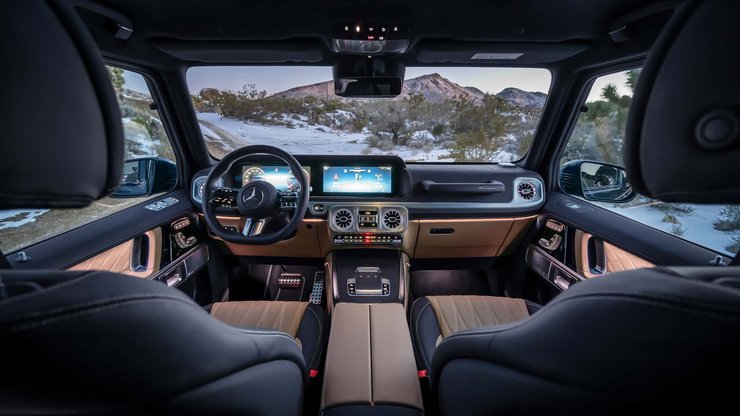 салон гелендвагена, Mercedes-Benz G-Class, Mercedes G-Class, новый Mercedes G-Class, Mercedes G-Class 2024, новый Гелендваген