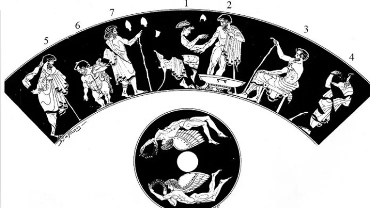 медицина, Древняя Греция, история, ваза, археологи, археология, ученые, наука, исследования, открытия, карлик, болезнь, медицинское обслуживание, пиявки, врач, лечение, больница