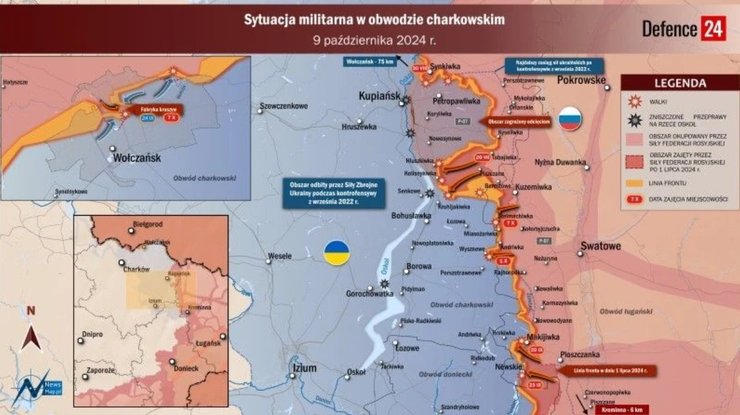 Харківський напрямок карта