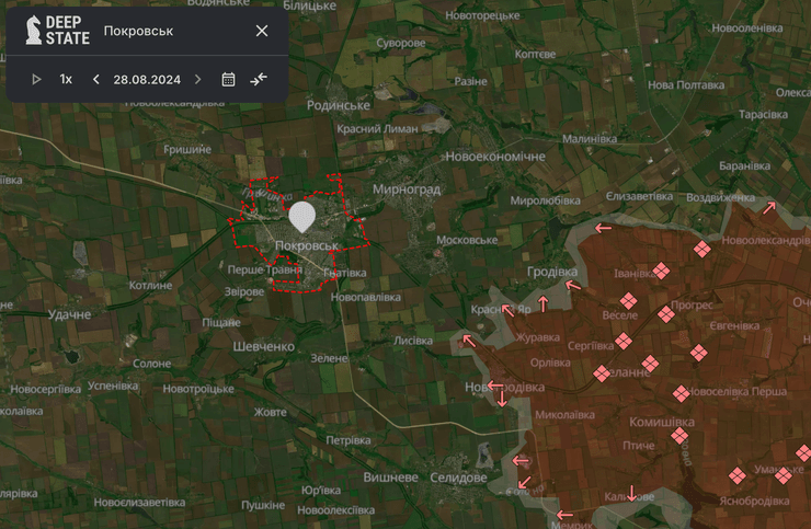 Карта боевых действий