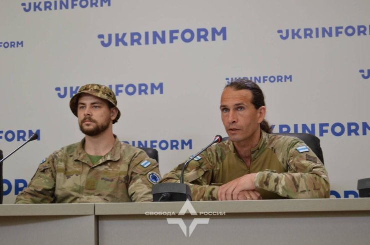 Бійці Легіону "Свобода Росії"