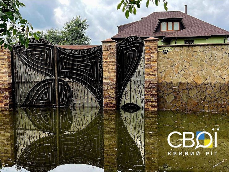 кривий ріг підтоплення, кривий ріг, вибухи в кривому розі, удар по греблі, дамба, інгулець, підтоплення