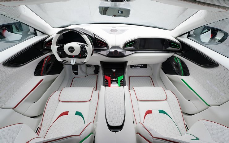 салон Ferrari Purosangue, кроссовер Ferrari, Ferrari Purosangue Mansory, тюнинг Ferrari, Mansory Pugnator